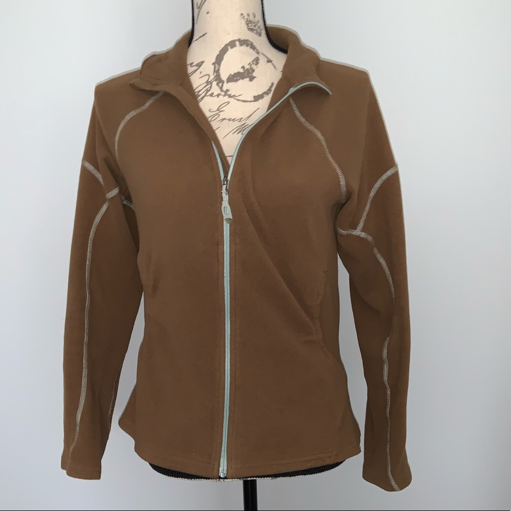 Mountain Hardwear brown fleece full zip